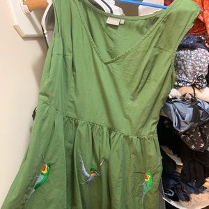 Eshakti bird patterned dress